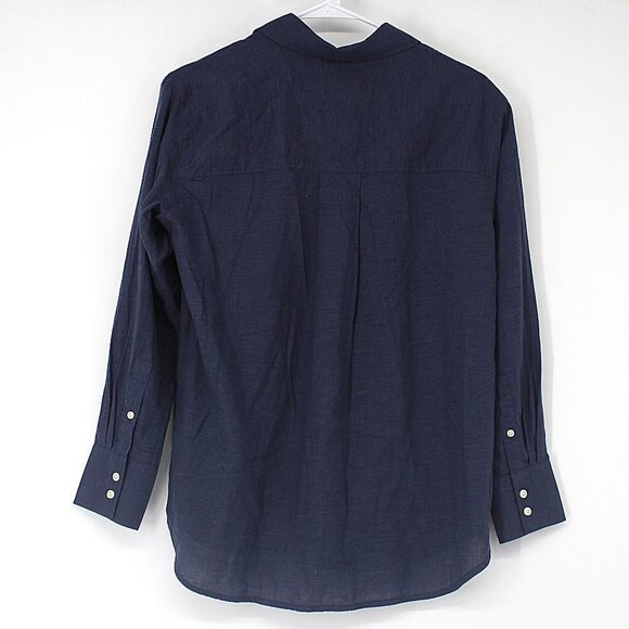 Everlane Button Down Long Sleeve Shirt Blue 00 - Picture 2 of 4